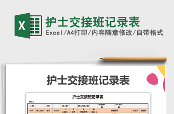 2025年护士交接班记录表