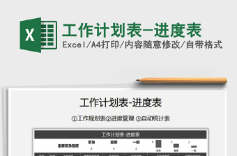 2025年工作计划表-进度表