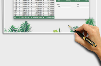 2025年财务收支盈利统计报表