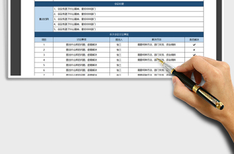 公司会议纪要记录表