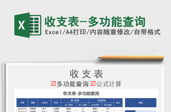 2025年收支表-多功能查询