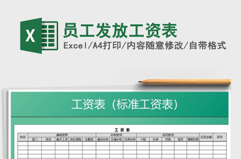 2025年员工发放工资表