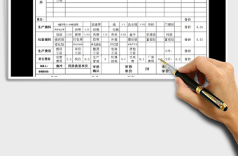 2025年成品预算报价表