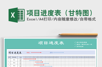 项目进度表（甘特图）