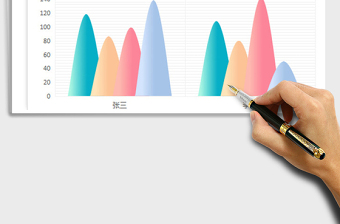 2025年商务浅色清新柱形图表 销售报表