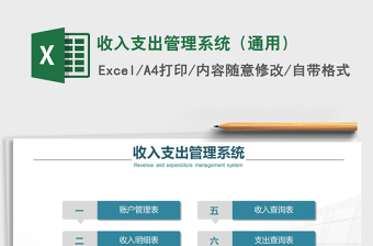2025年收入支出管理系统（通用）