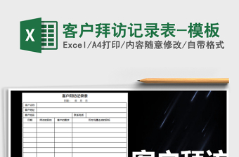 2025年客户拜访记录表-模板