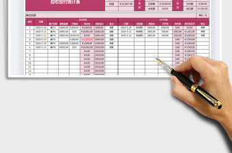 应收应付统计表（分类统计）