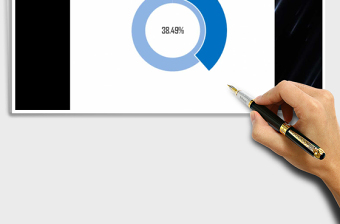 2025年百分比圆环图-销售指标