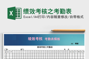 2025年绩效考核之考勤表