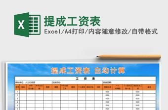2025年提成工资表