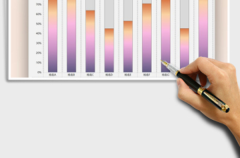 2025年通用图表模板柱形进度