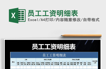 2025年员工工资明细表