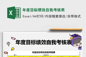 2025年年度目标绩效自我考核表