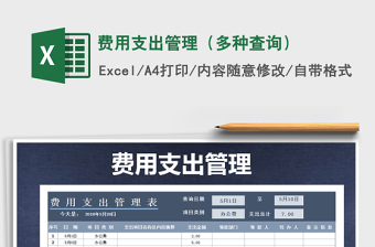 2025年费用支出管理（多种查询）