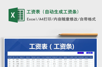 2025年工资表（自动生成工资条)