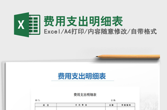 2025年费用支出明细表