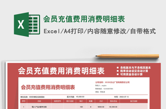 2025年会员充值费用消费明细表