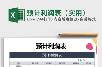 2025年预计利润表（实用）