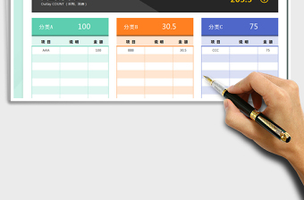 2025年支出统计清单表（函数自动）