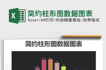 2025年简约柱形图数据图表