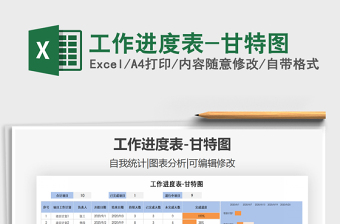 2025年工作进度表-甘特图