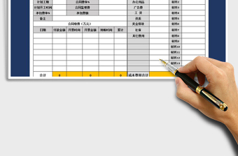 2025年合同成本费用预算表