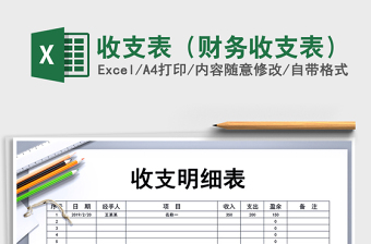 2025年收支表（财务收支表）