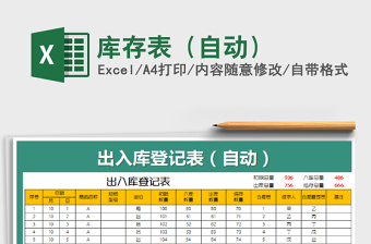 2025年库存表（自动）