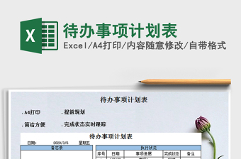 2025年待办事项计划表