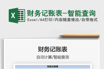2025年财务记账表-智能查询