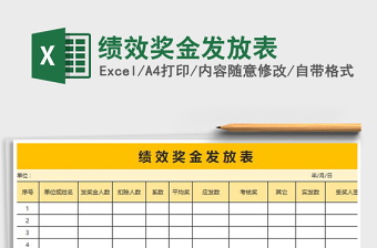 2025年绩效奖金发放表