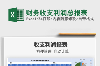 2025年财务收支利润总报表