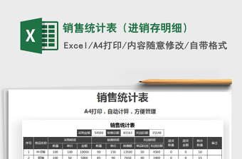 2025年销售统计表（进销存明细）