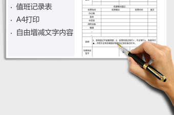 2025年保安值勤及巡逻记录表