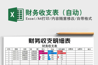 2025年财务收支表（自动）