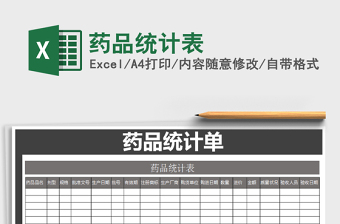 2025年药品统计表