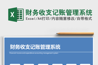2025年财务收支记账管理系统