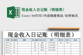 2025记账明细excel表格大全