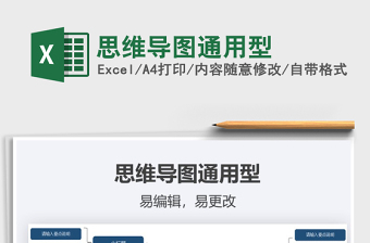 2025年思维导图通用型