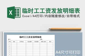 2025年临时工工资发放明细表