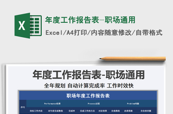 2025年年度工作报告表-职场通用