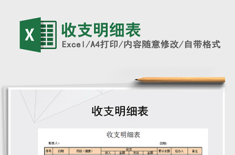 2025年收支明细表