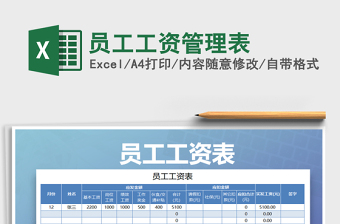 2025年员工工资管理表
