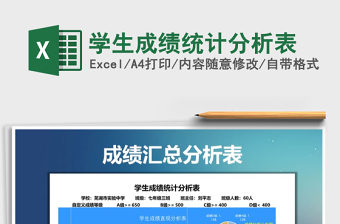 2025年学生成绩统计分析表