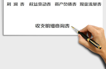 2025年财务收支系统（账表管理）