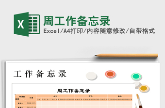 2025年周工作备忘录