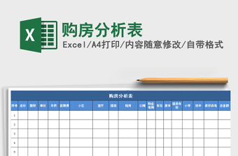 2025年购房分析表
