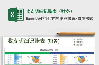 2025年收支明细记账表（财务）