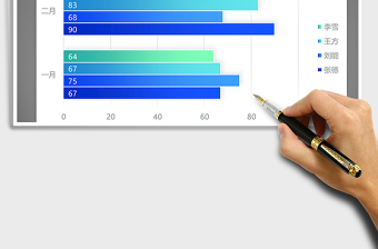 2025年纯蓝系列条形图